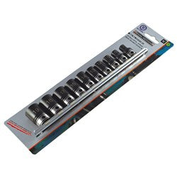 Sheffield Drive Metric Standard Socket Set Dual Action