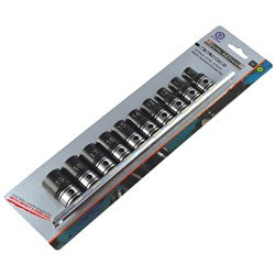 Sheffield Drive Metric Standard Socket Set Dual Action