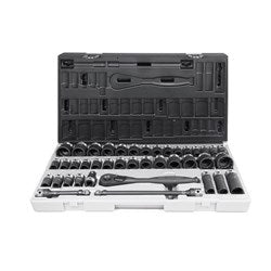 Sheffield Drive Metric & Imperial Standard Socket Set Dual Action