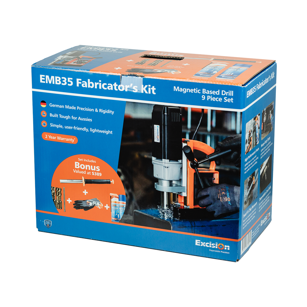 Excision (18405) Fabricators Kit Emb 35 Magnetic Drill Including Swarf Remover