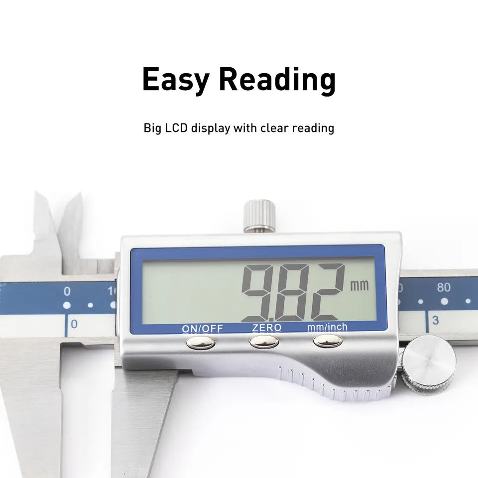 DASQUA Μεταλλικό περίβλημα υψηλής ακρίβειας 6 ιντσών / 150 mm Ηλεκτρονικό μικρόμετρο ψηφιακό παχύμετρο