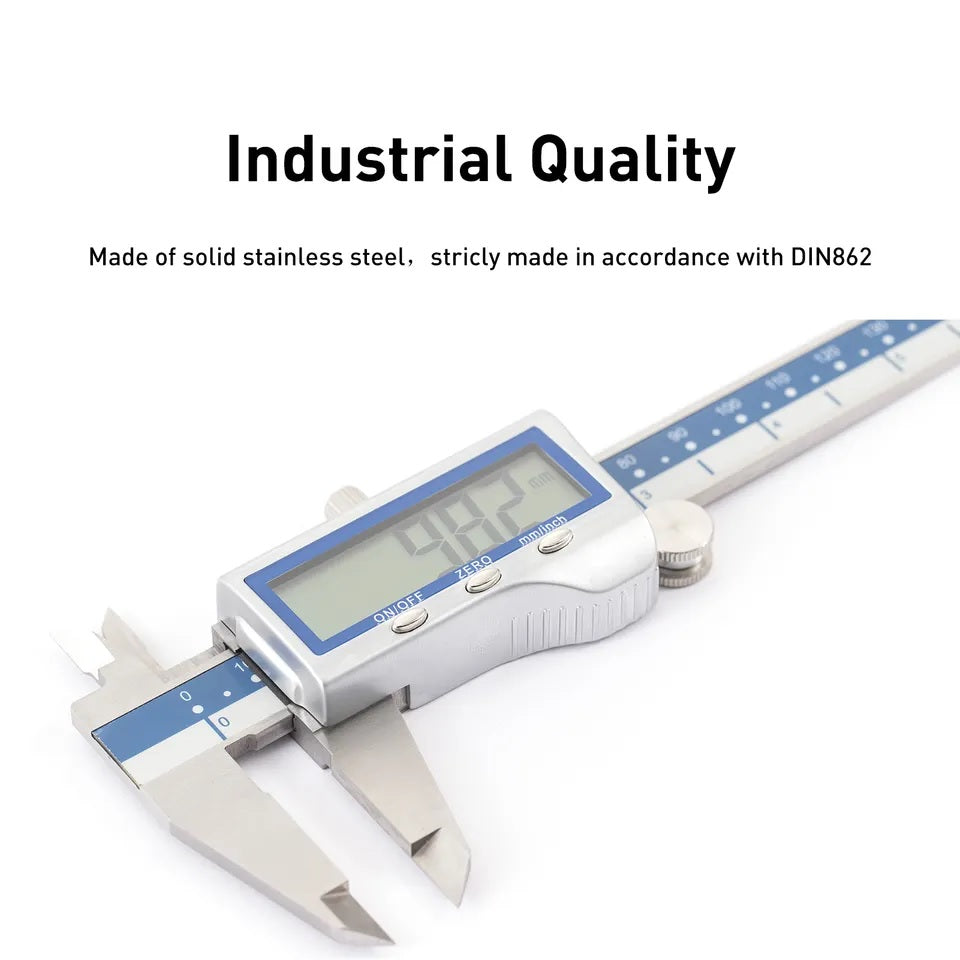 DASQUA Metal Housing High Precision 6 Inch / 150mm Electronic Micrometer Digital Caliper