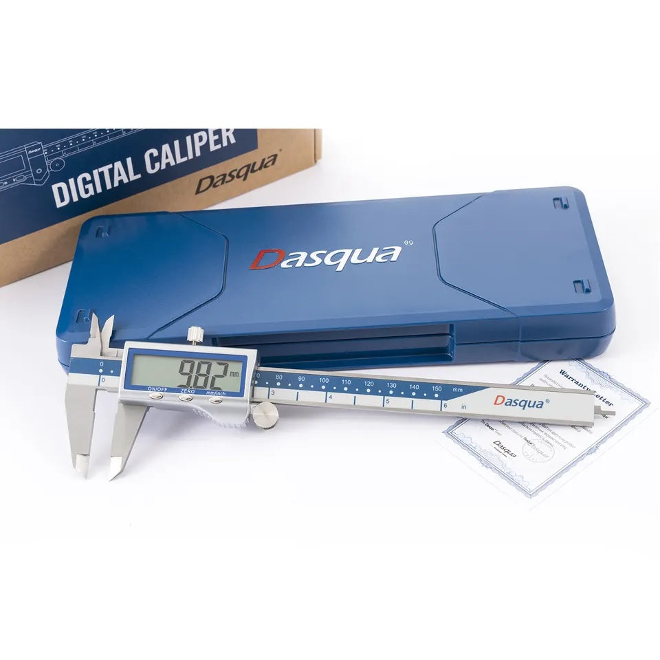 DASQUA Μεταλλικό περίβλημα υψηλής ακρίβειας 6 ιντσών / 150 mm Ηλεκτρονικό μικρόμετρο ψηφιακό παχύμετρο