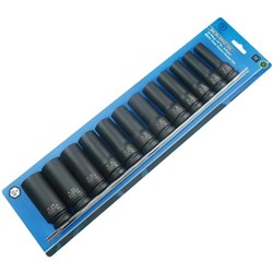 Sheffield Drive Metric Deep Socket Set