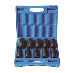 Sheffield Drive Metric Deep Socket Set
