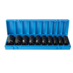Sheffield Drive Metric Deep Socket Set