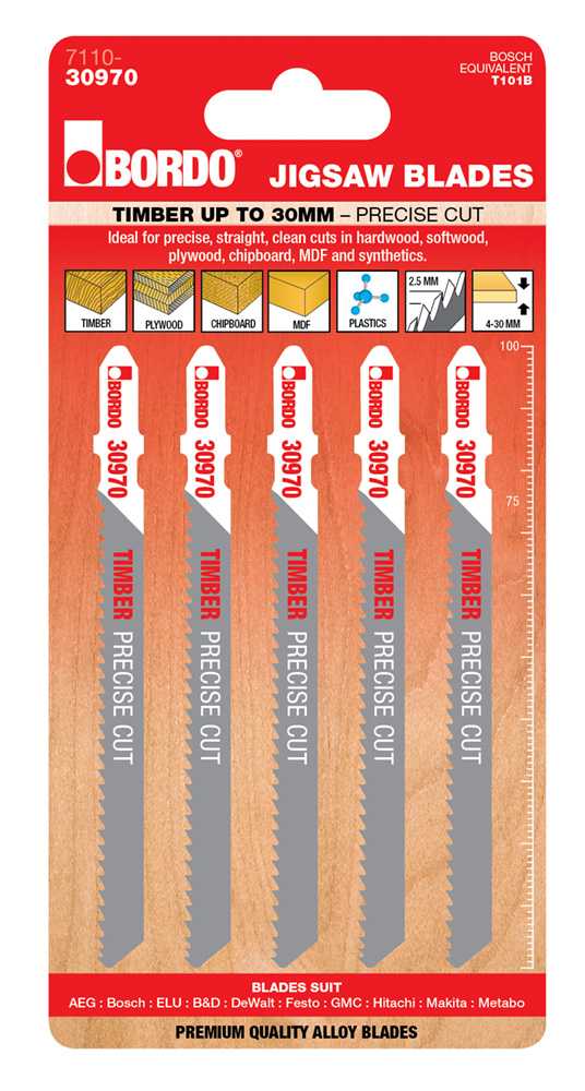 Bordo Hcs T-Shank Precise Cut Jigsaw Blade