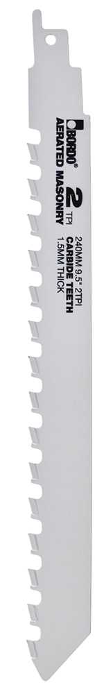 Bordo Reciprocating Saw Blade For Masonry & Porous Block
