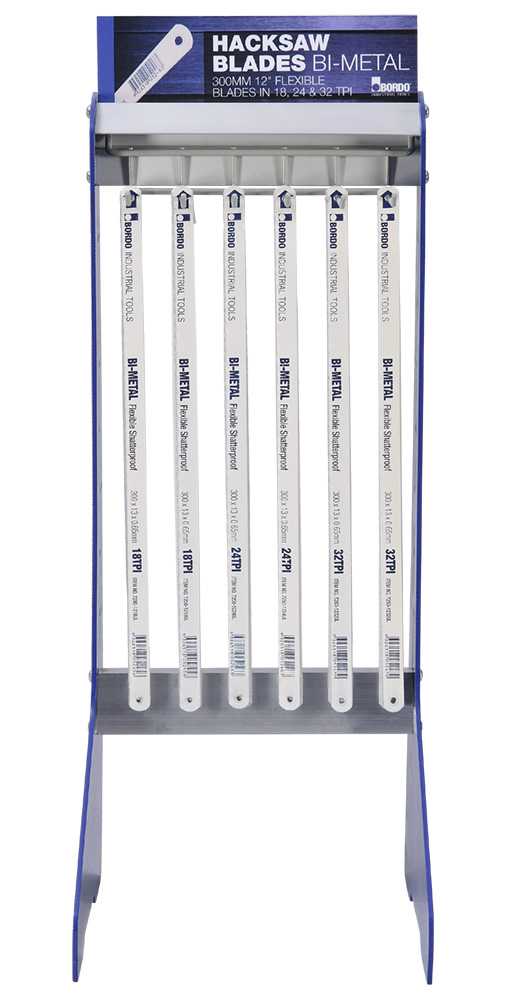 Bordo Bi Metal Hacksaw Blade Benchtop Merchandiser