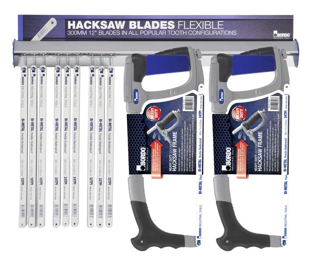 Bordo Bi Metal Hacksaw Blade & Frame - Tier Mer