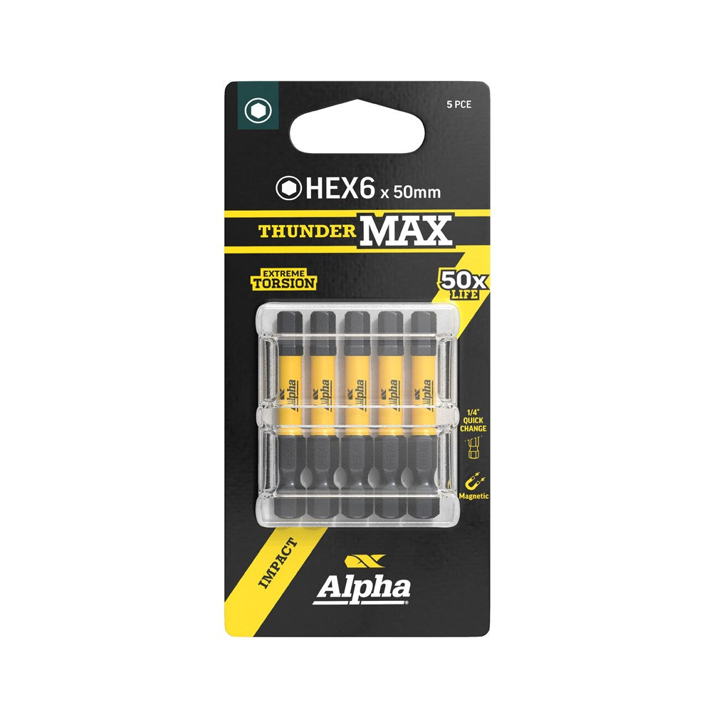 Sheffield ThunderMax HEX6 Impact Power Bit