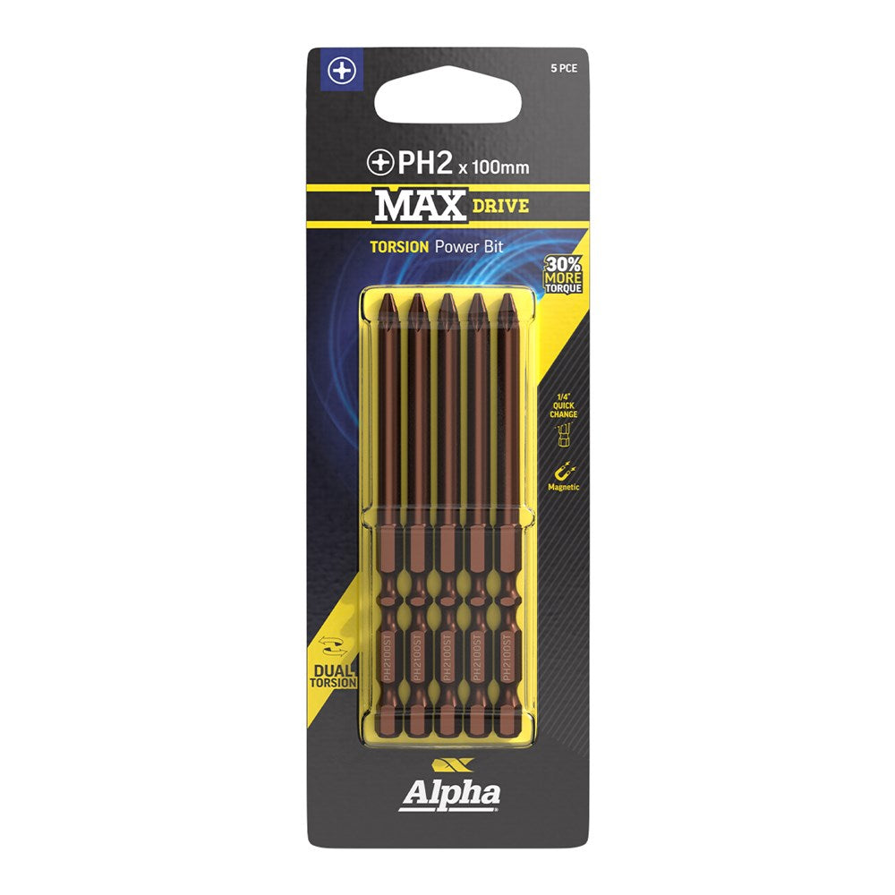 Sheffield PH2 MAXdrive Torsion Power Bit