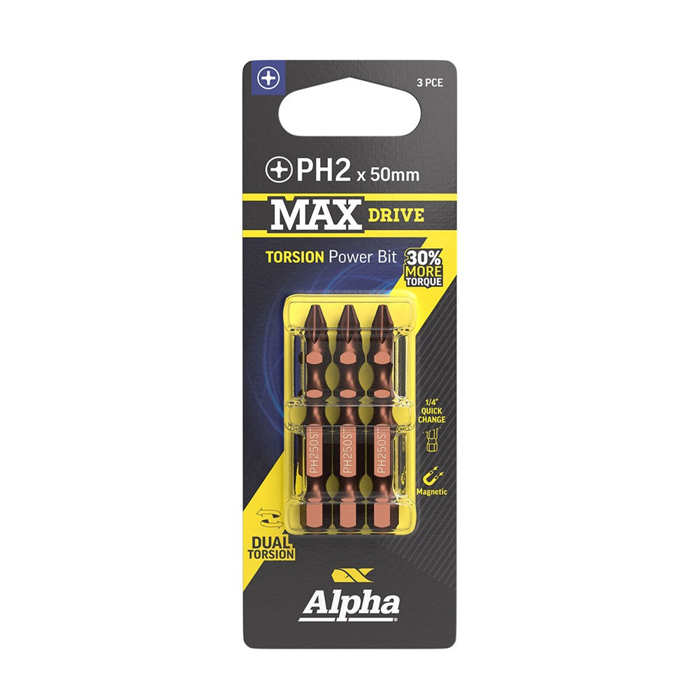 Sheffield PH2 MAXdrive Torsion Power Bit