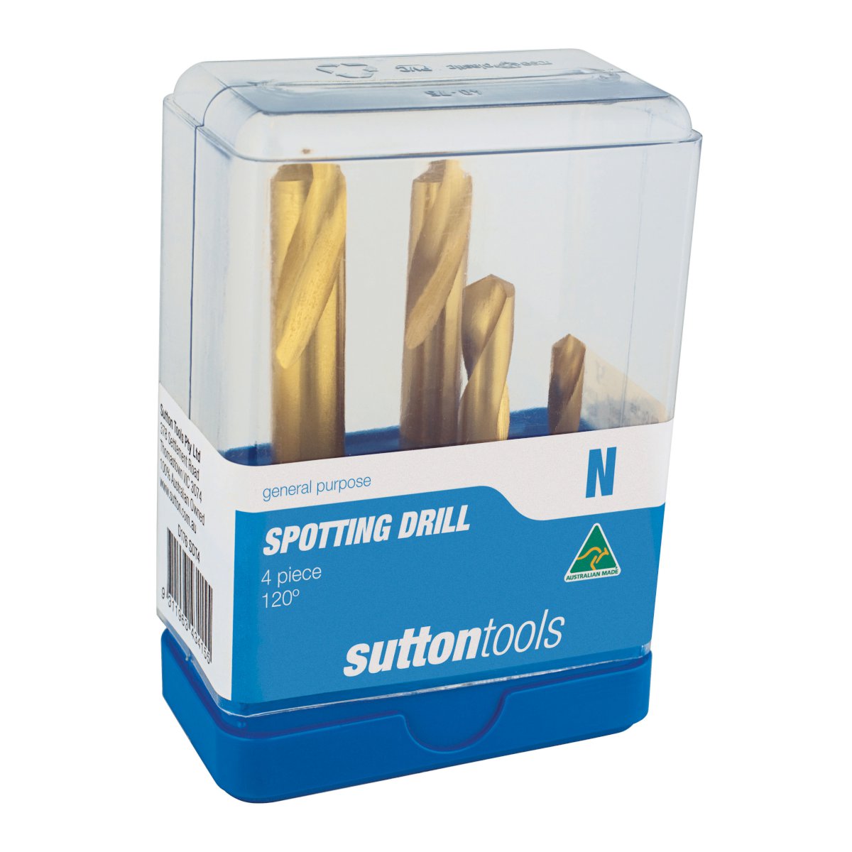 Sutton Drill D176 Spotting Hss-co-tin -deg DIN1897