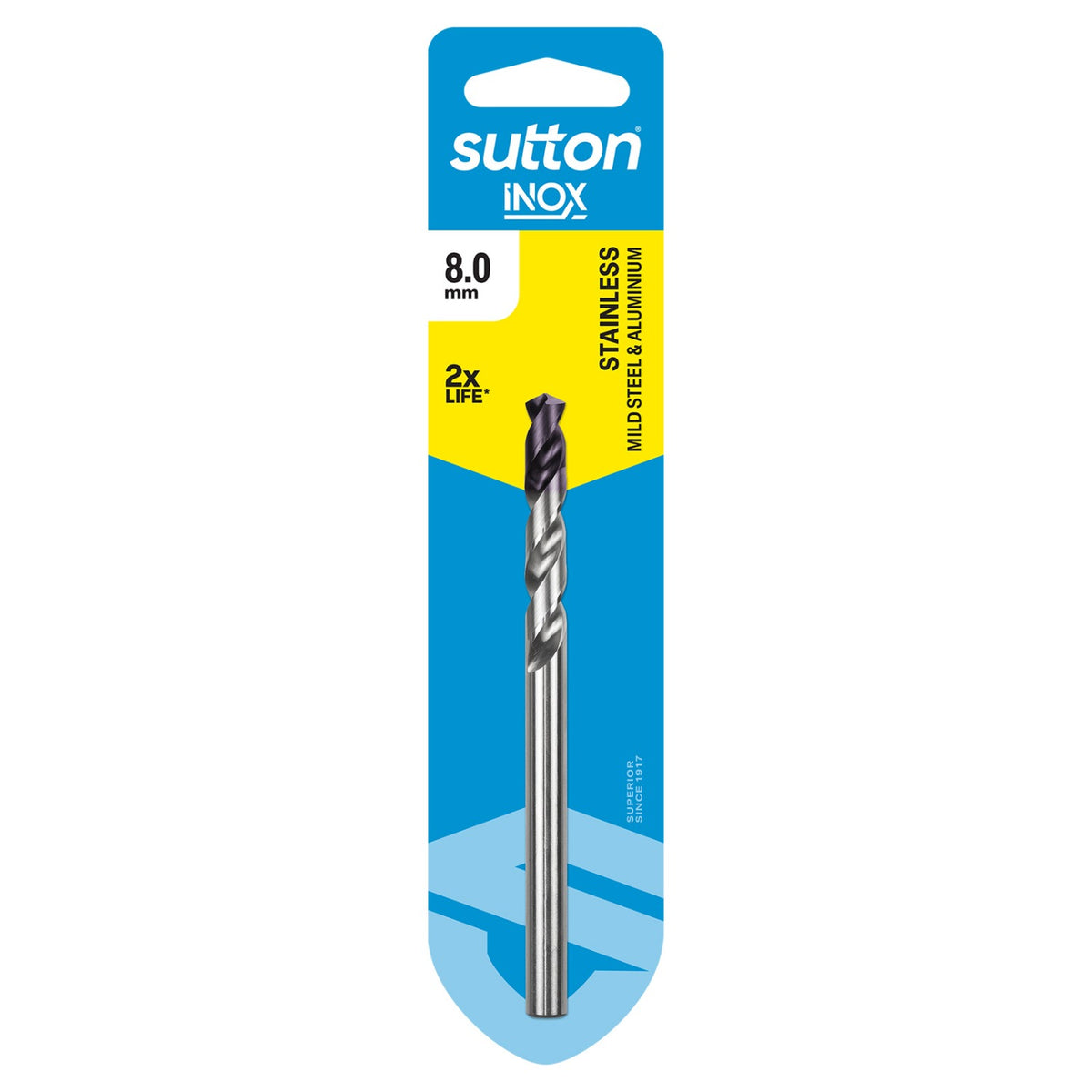 CARBiTOOL Drill D185 Jobber HSS-TiAIN Tip Inox
