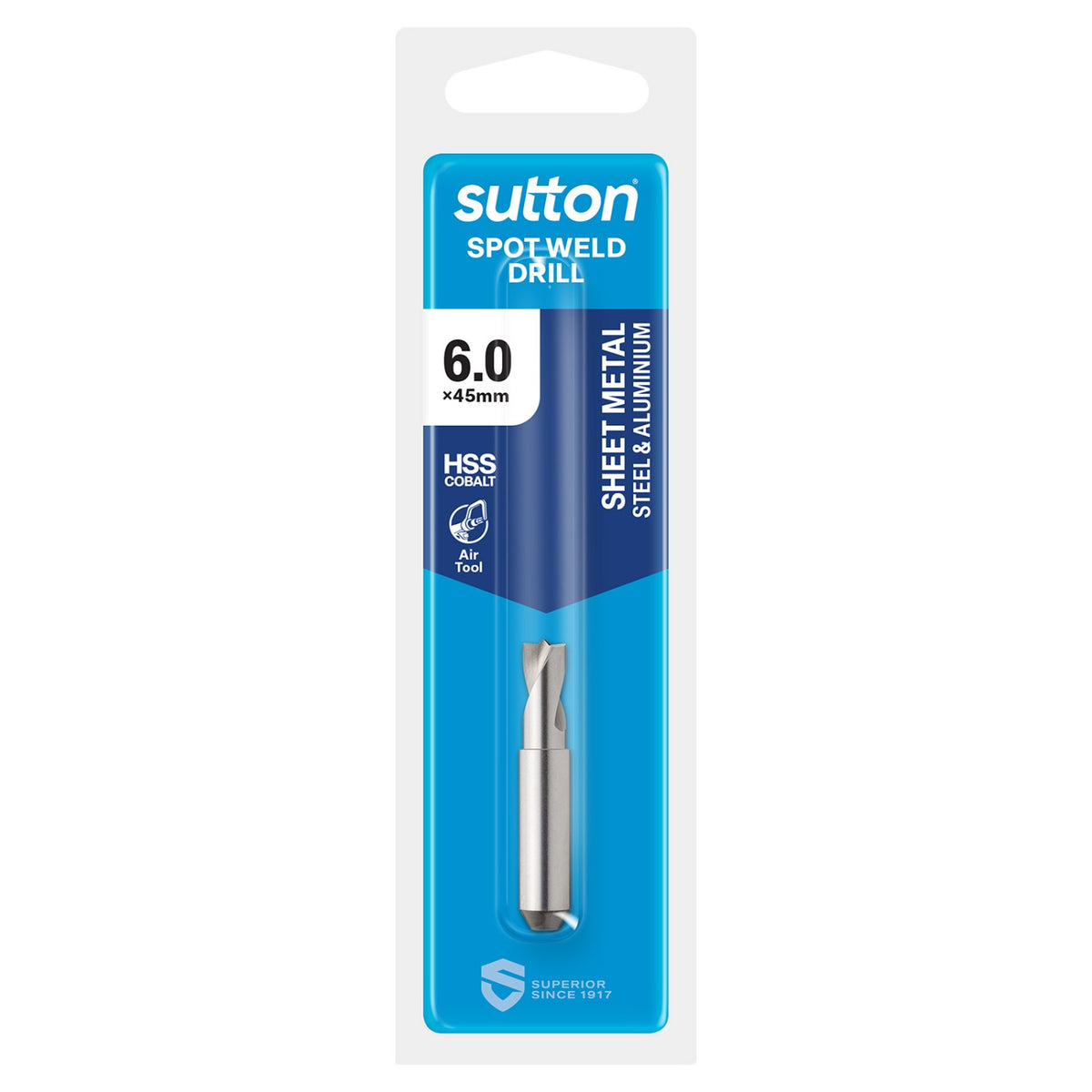 Sutton Drill D205 Spot Weld HSS-CO Revolver Flt Shk