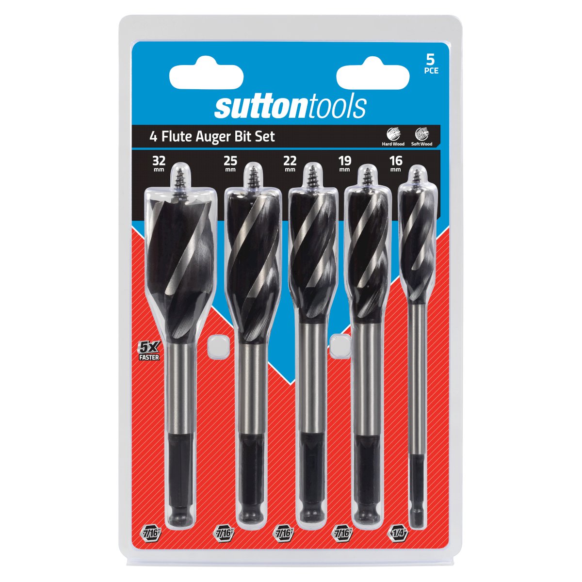 Sutton Drill D514 Auger Bit -flute Set