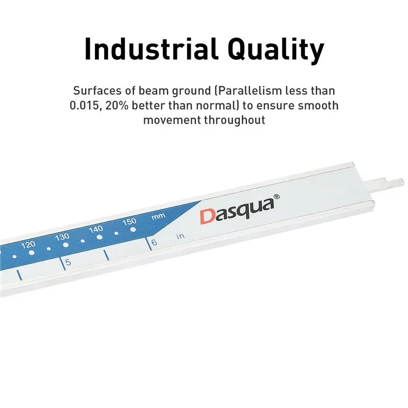 DASQUA High Precision 8 Inch / 200mm Electronic Fractional Digital Caliper