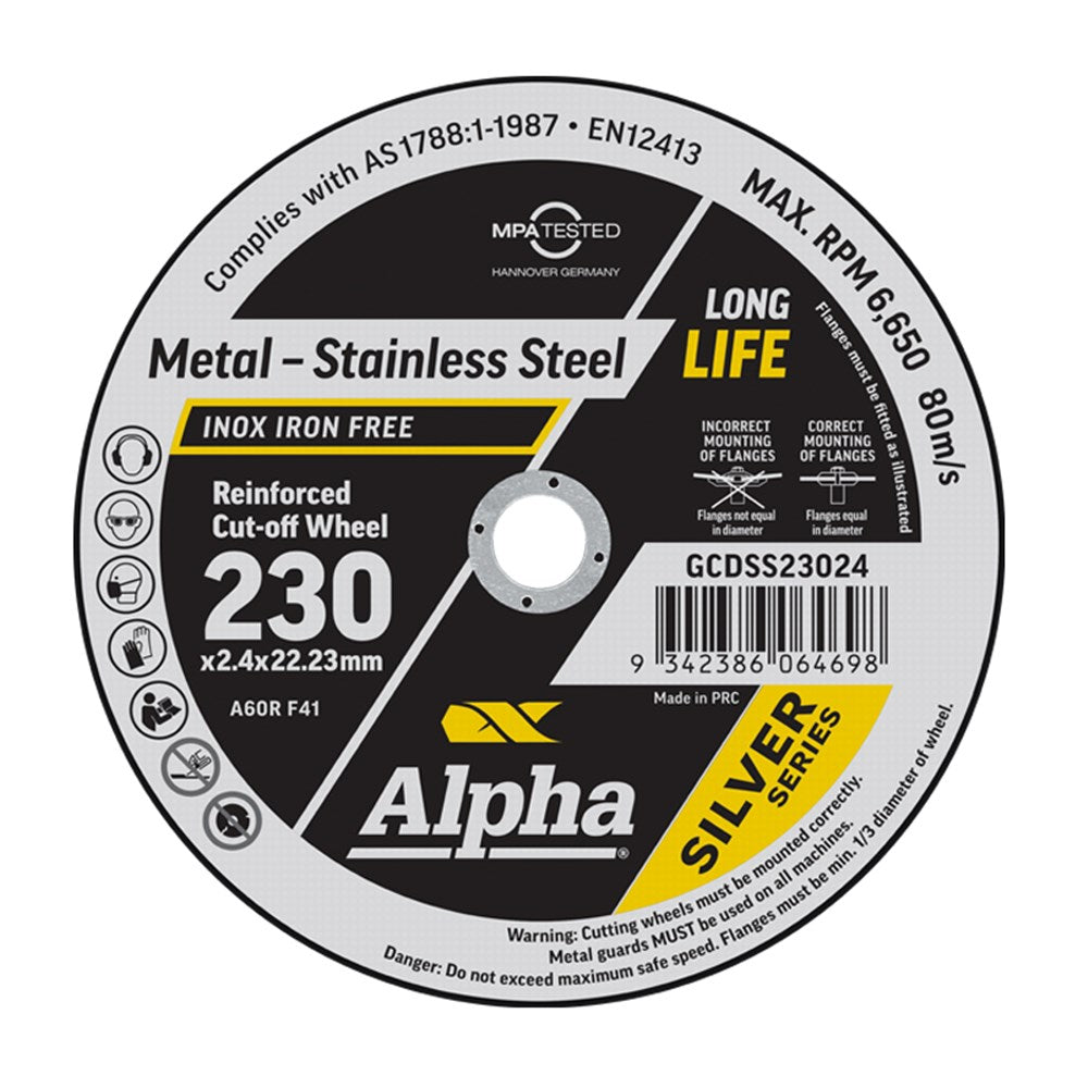 Sheffield Cutting Disc Silver Series