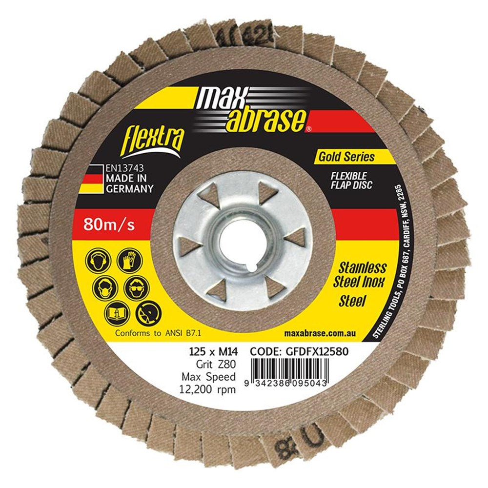 Sheffield FLEXtra Flap Disc Z80 Grit Zirconia