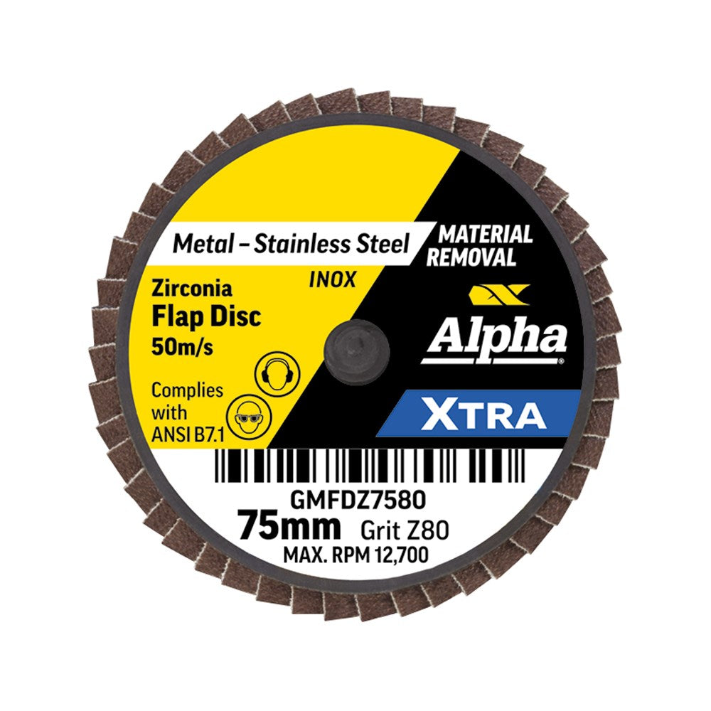 Sheffield Mini Flap Disc R Type Z80 Grit Xtra