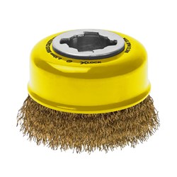 Sheffield Alpha Cup Brush X-Lock Brass Wire Crimped