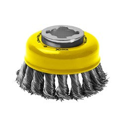 Sheffield Alpha Cup Brush X-Lock Steel Wire Knotted