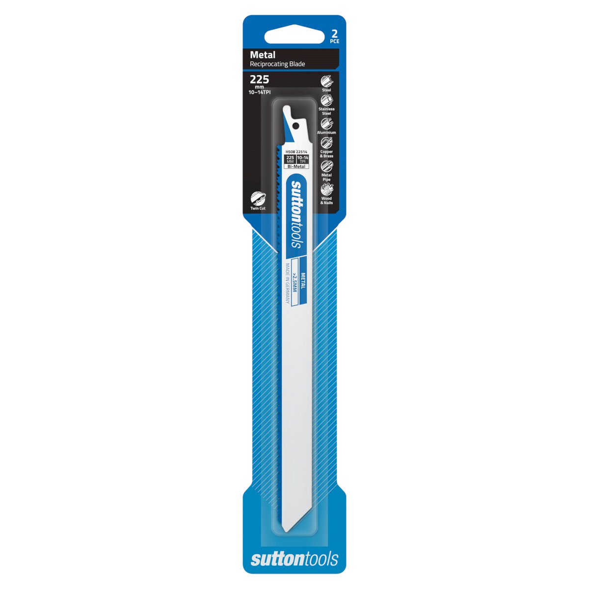 Sutton Blade H508 Recip Bim Metal Twincut