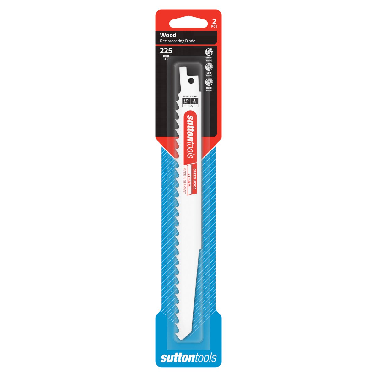 Sutton Blade H525 Recip Hcs Green Wood