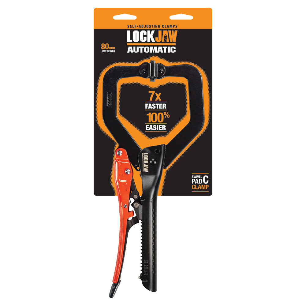 CARBiTOOL L214 Clamp Locking C-clamp Swivel Jaw GEN2 Lockjaw