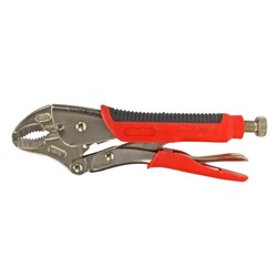 Sheffield Sterling Locking Pliers Curved Jaw Rubber Grip