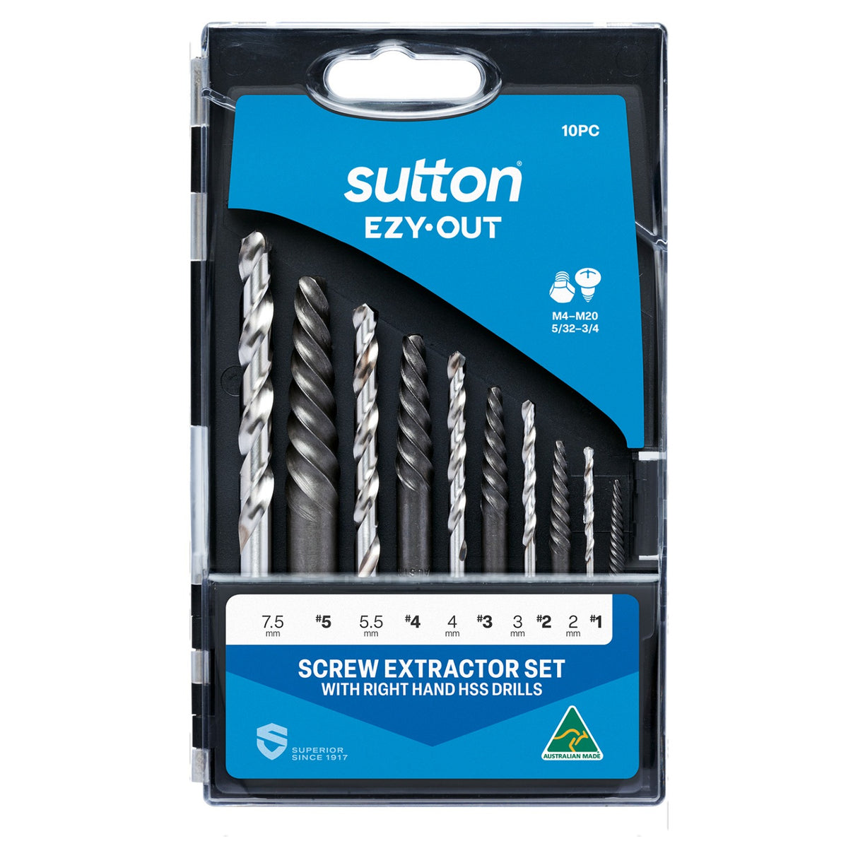 Sutton M603 Extractor Screw Ezy-out Set