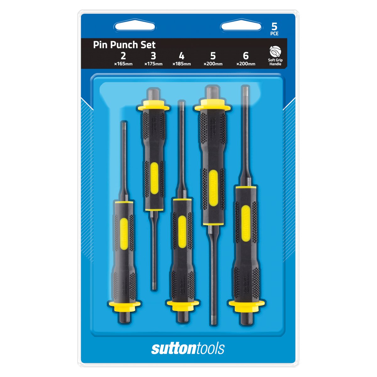 Sutton M706 Punch Pin Soft Grip Set