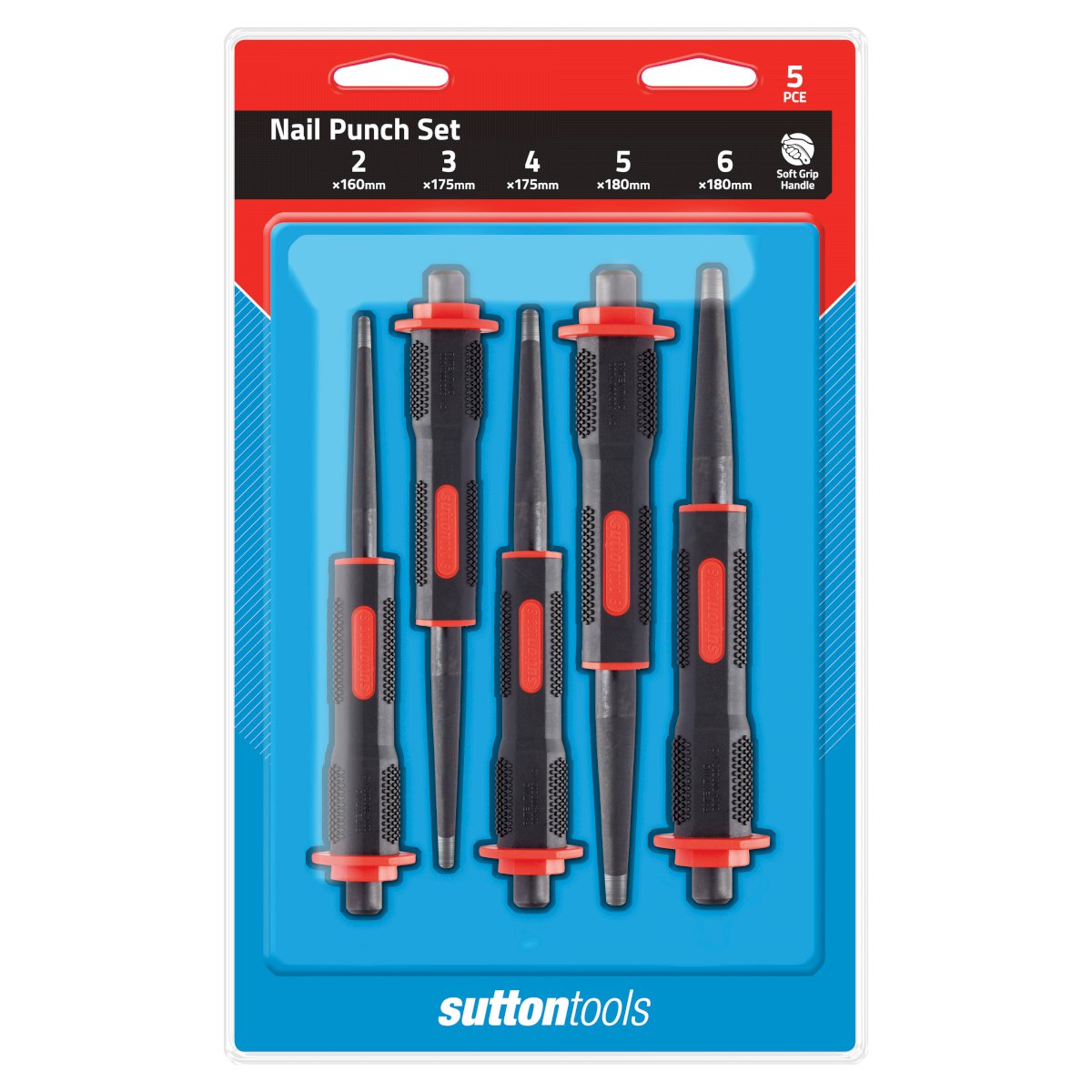 Sutton M709 Punch Nail Soft Grip Set