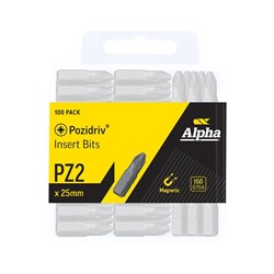 Sheffield PZ2 Pozidrive Insert Bits