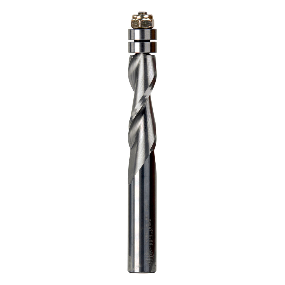 Spiral Flute Bit with Bearing Down Cut Solid Carbide | CARBiTOOL