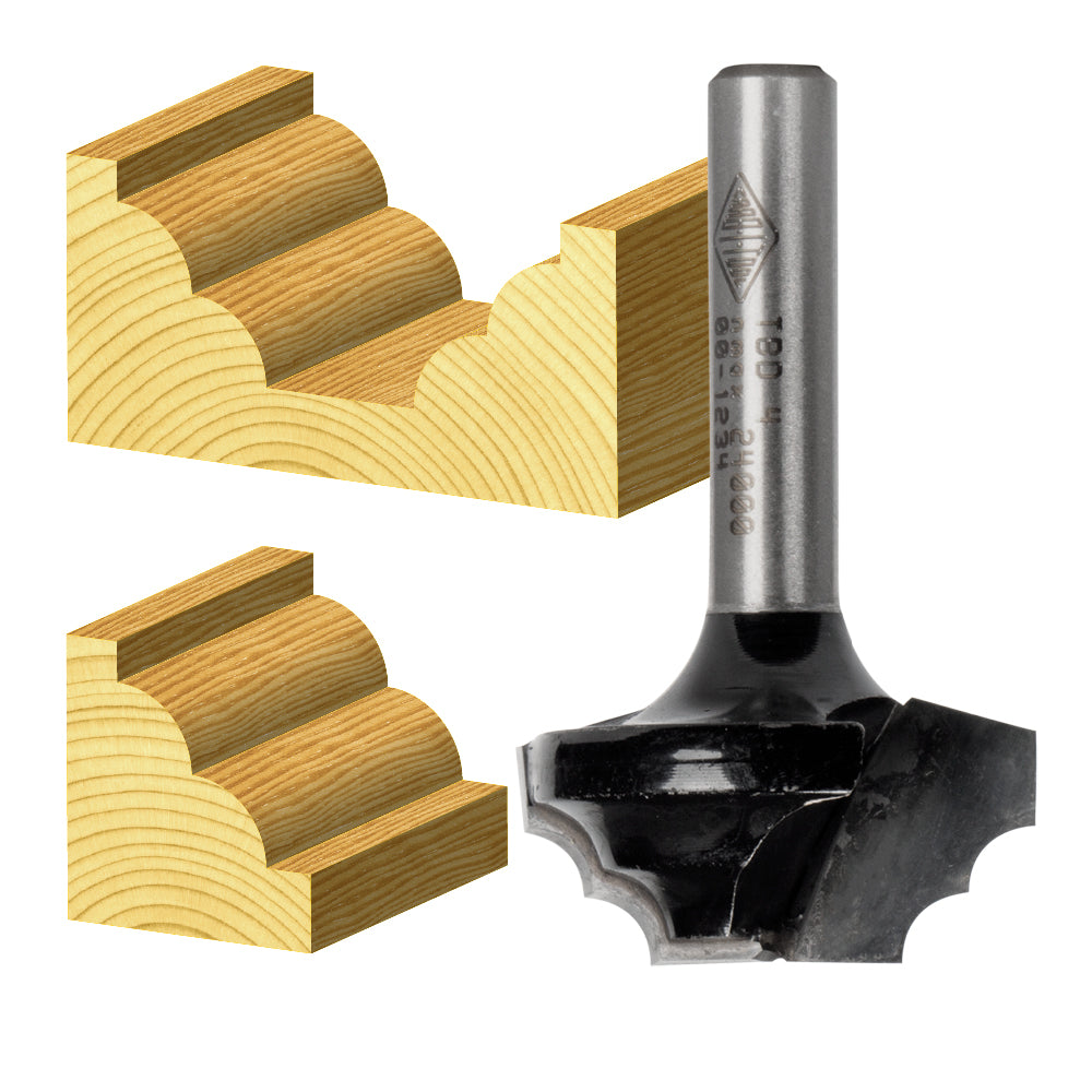 Double Beading Bit Wide Flat Bottom | CARBiTOOL