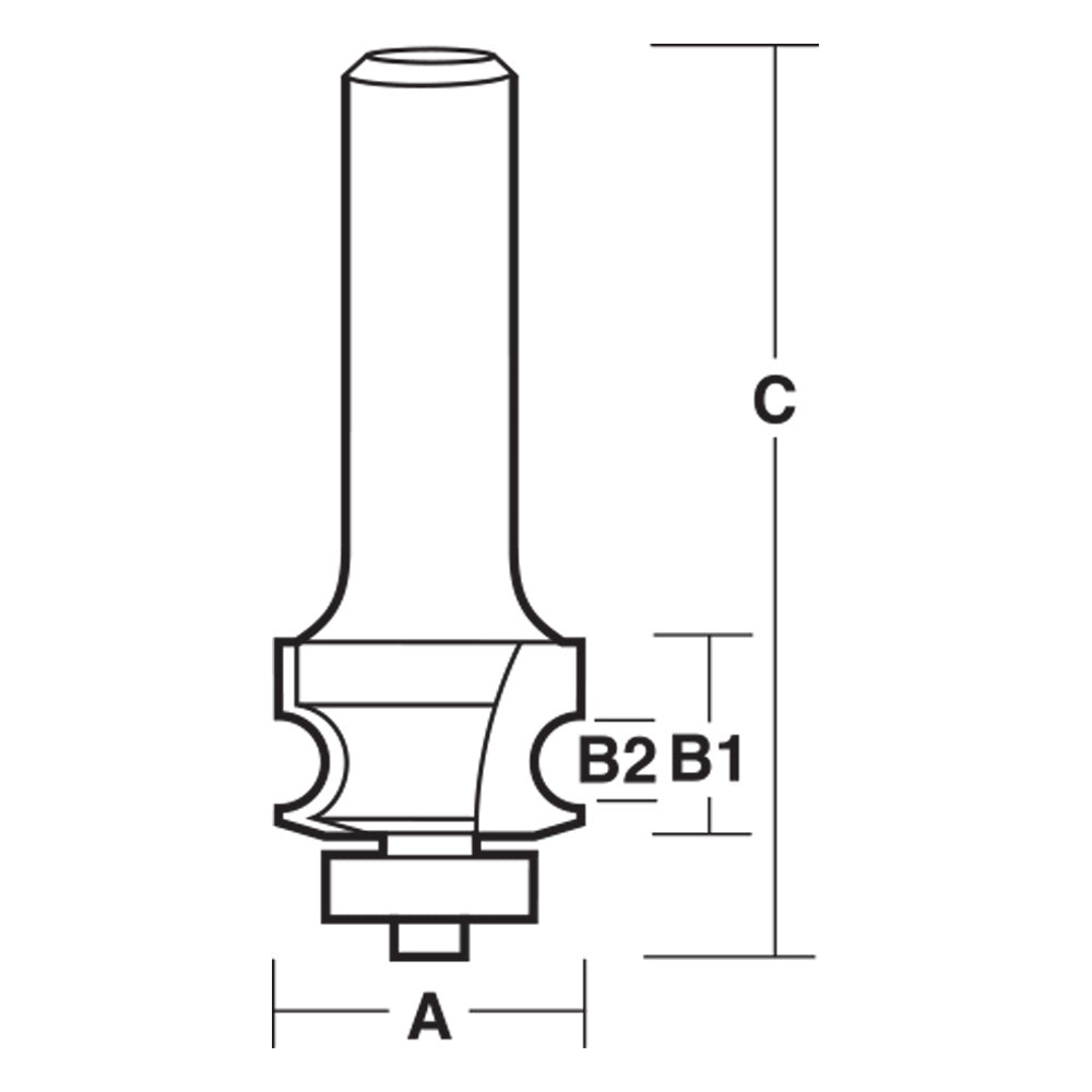 Drawing Line Bit with Ball Bearing Guide | CARBiTOOL