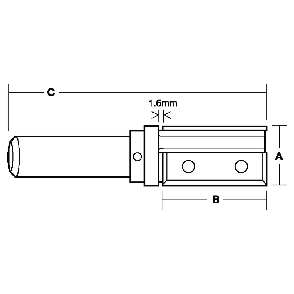 Replaceable Insert Inverted Flush Trimming Bit | CARBiTOOL