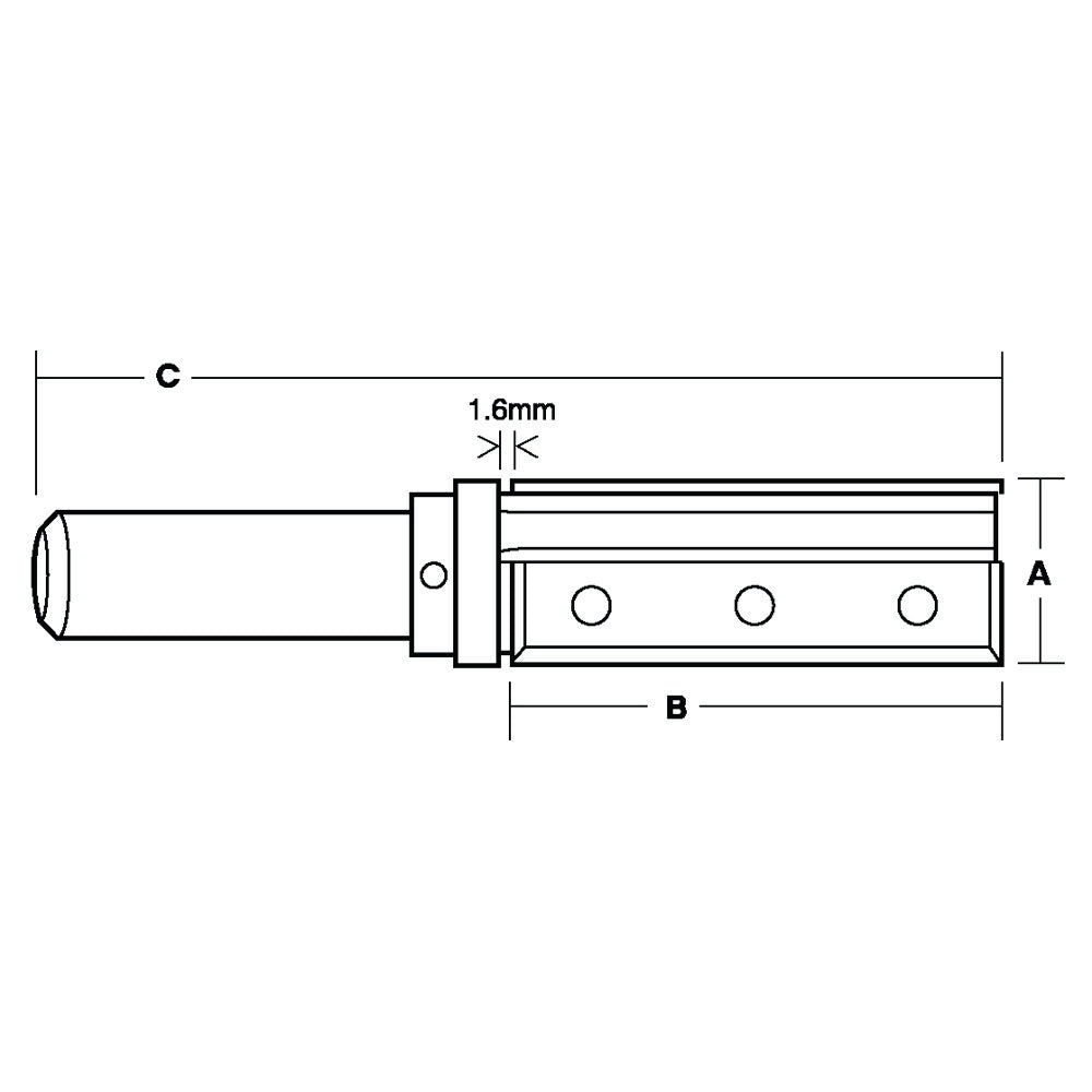 Replaceable Insert Inverted Flush Trimming Bit | CARBiTOOL