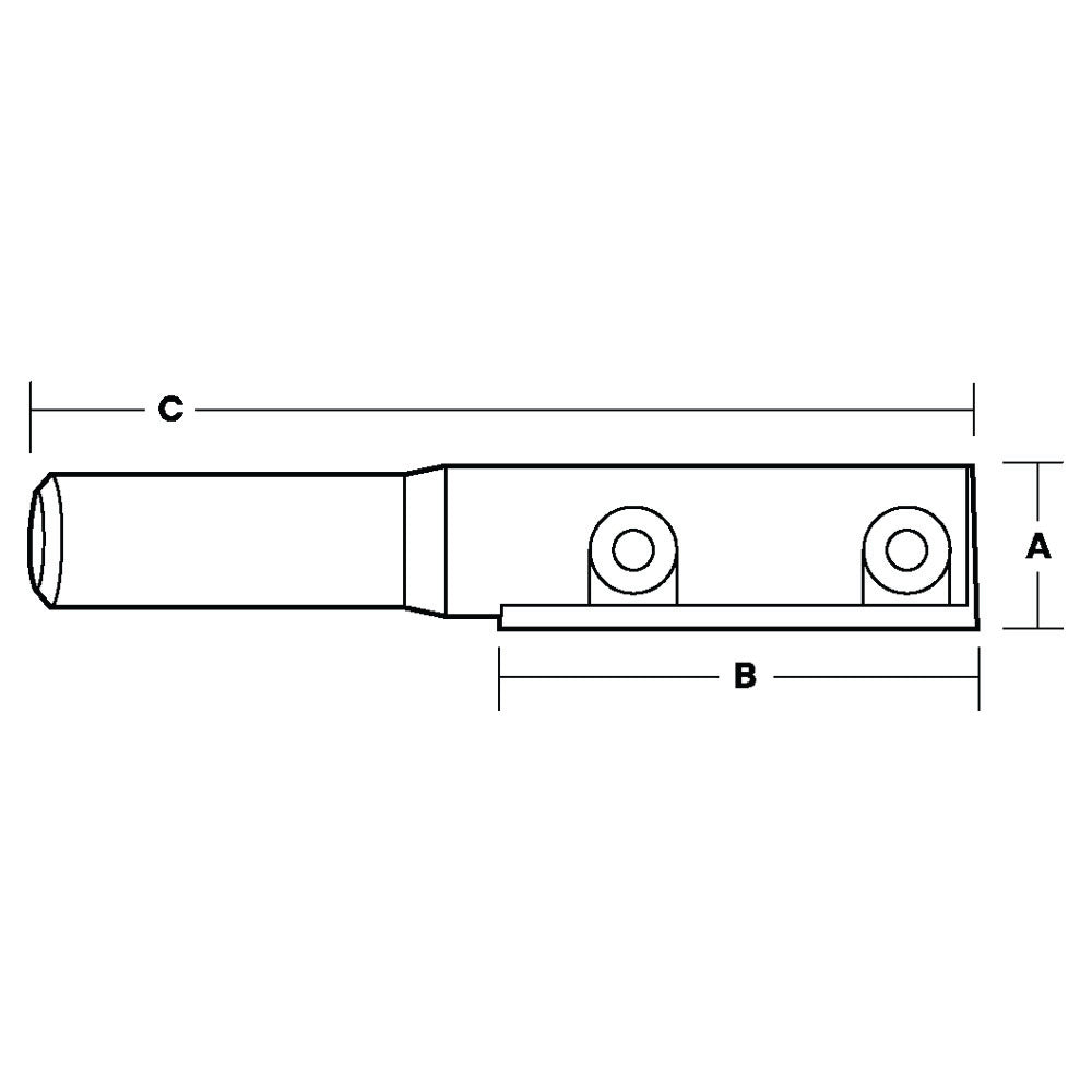 Replaceable Insert Single Flute Straight Bit | CARBiTOOL