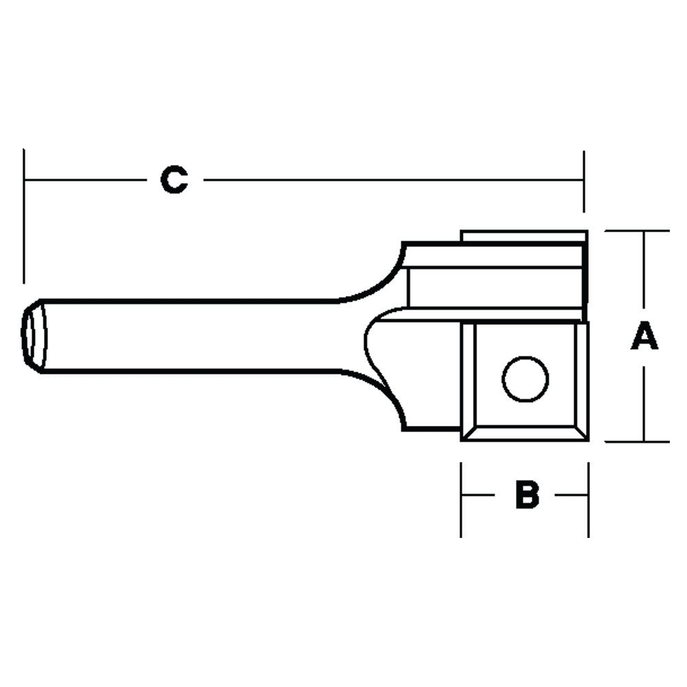 Replaceable Insert 2 Flute Straight Bit | CARBiTOOL