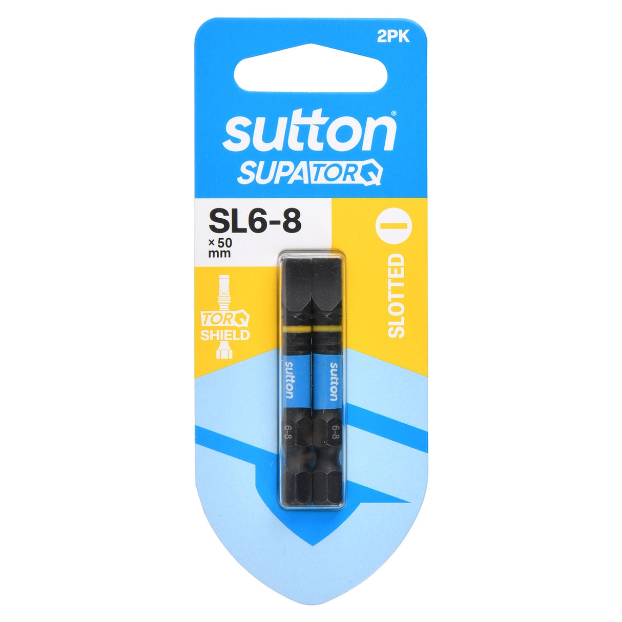 Sutton Screwdriver Bit S218 Supatorq Slotted SL6