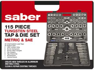 Bordo Saber S1 Tap And Die Set Metric & Sae