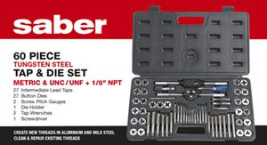 Bordo Saber S2 Tap And Die Set Metric UNC Unf+ NPT