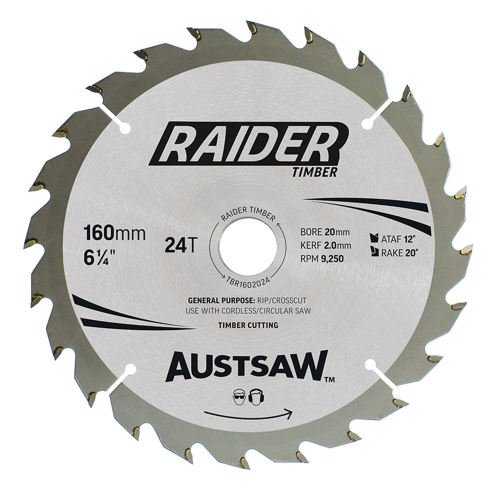 Sheffield Austsaw Raider Timber Blade T Thin Kerf — official supplier product image