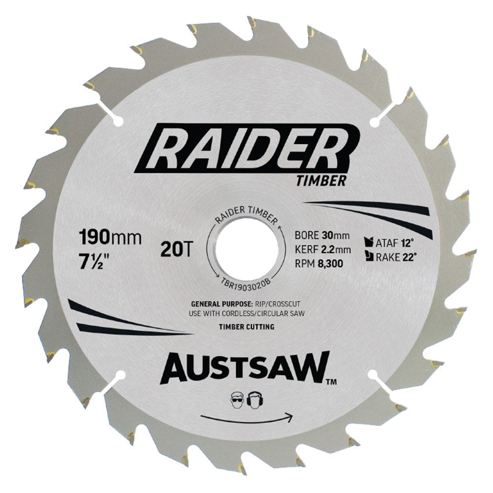 Sheffield Austsaw Raider Formwork Timber Blade Trade — official supplier product image
