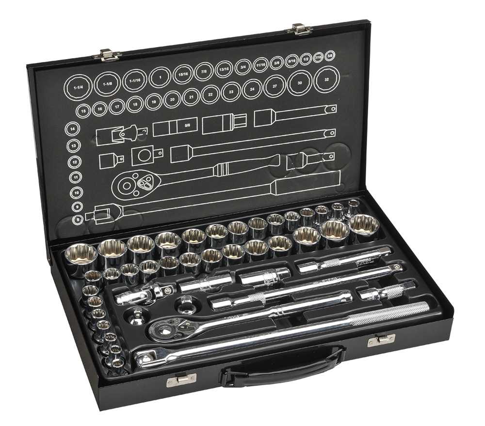 Bordo Drive Socket Set Af Metric
