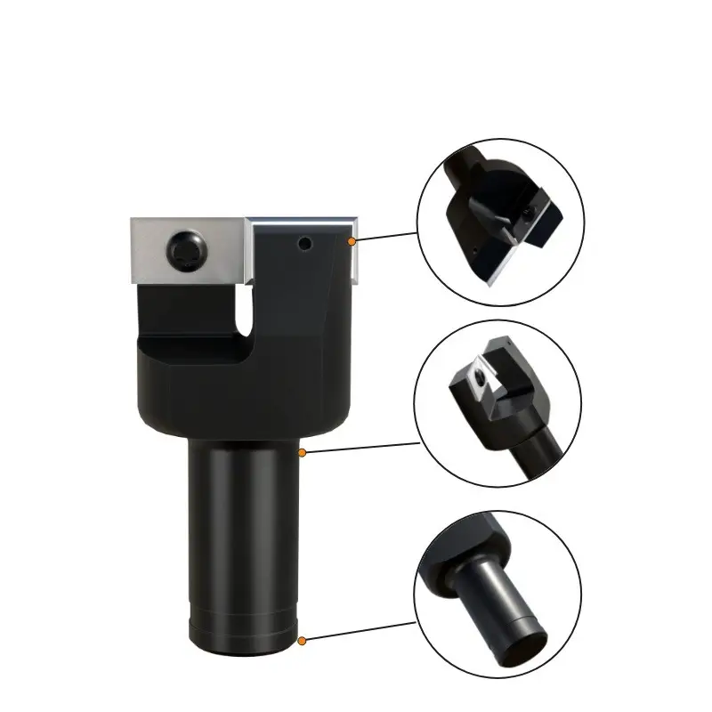 Punta per fresa con punta usa e getta da 30 mm per pulizia inferiore CNC