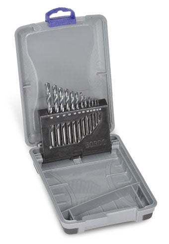 Set di punte per trapano con finitura nera Metrica: rialzi da 1,0 - 6,5 x 0,5 mm | 12pz